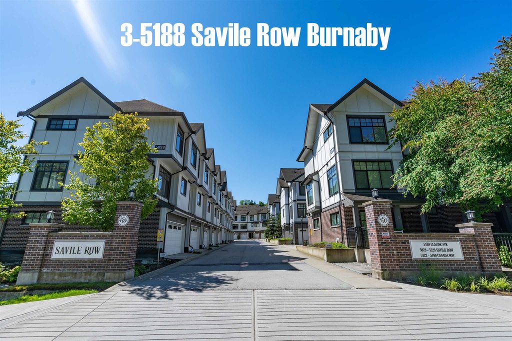 3 5188 Savile Row Burnaby, Burnaby Home for sale, MLS® R2984418